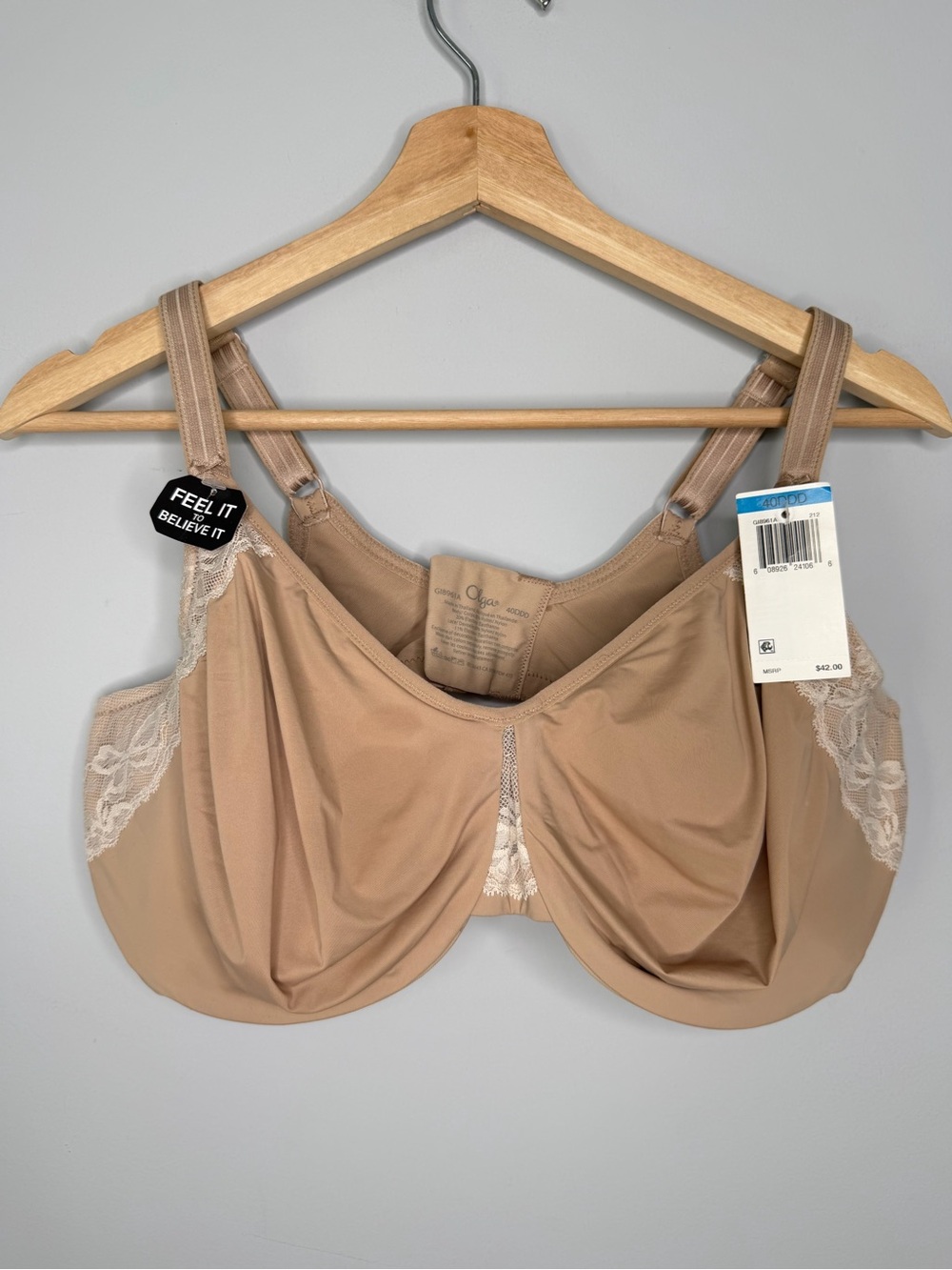 New Olga cloud 9 underwire minimizer bra size 40DDD